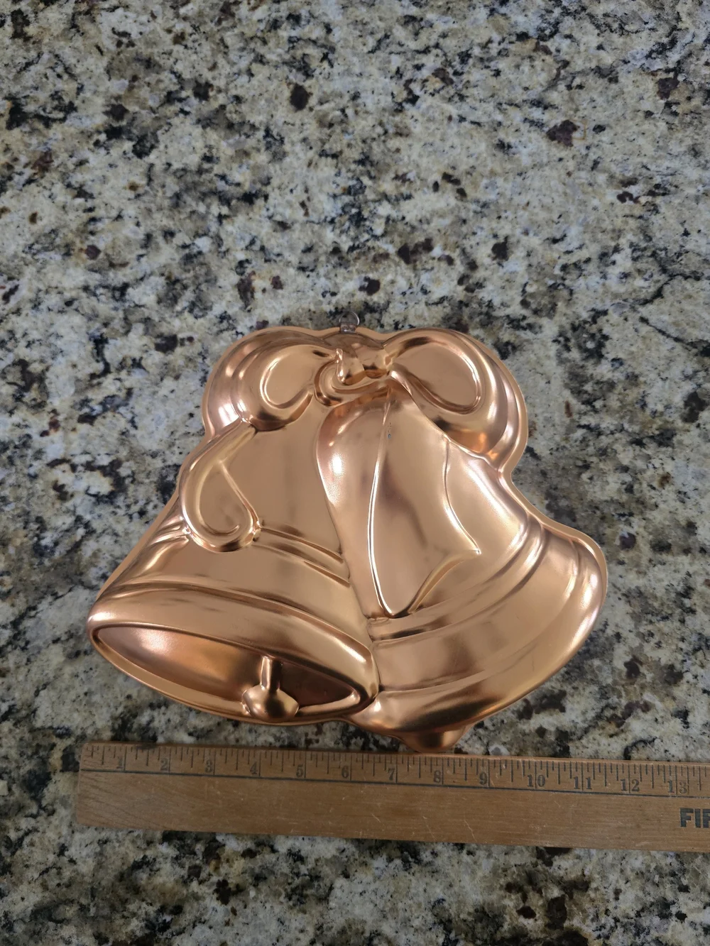 Vintage Copper-Tone Bell Decorative Cake Mold
